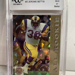 1993 Pro Set Jerome Bettis Rookie Running Back BCCG 10 Rams Steelers BGS Card